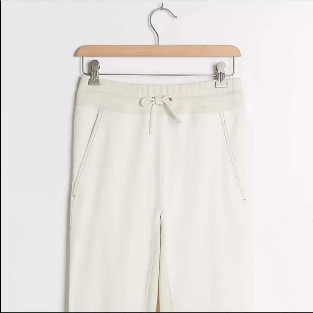 Varley Valley White Jogger Sweatpants XS Cotton Lounge Athleisure Travel NWT - Picture 3 of 5
